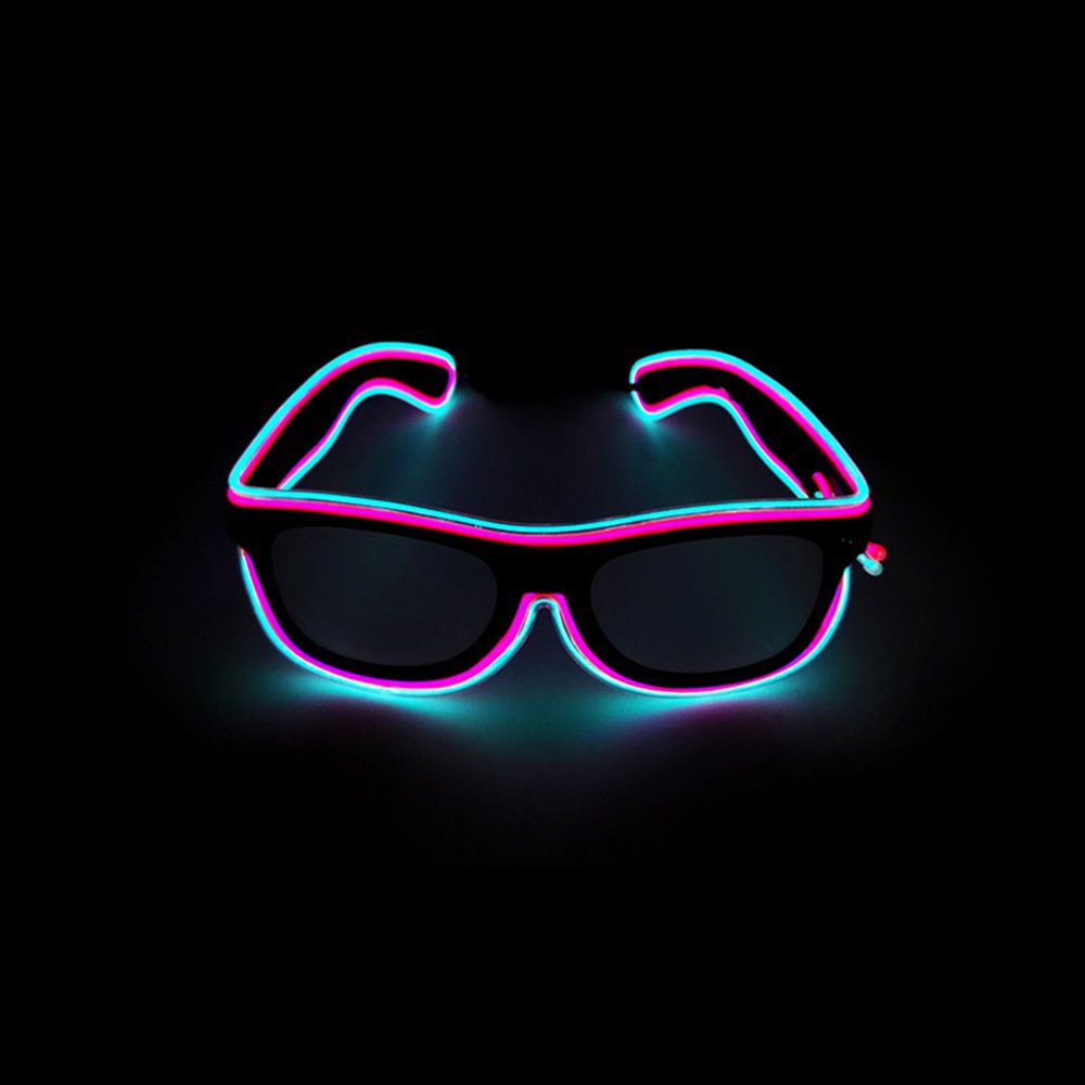 Led Glasses Neon Party Flashing Glasses EL Wire Glowing Gafas Luminous Bril Novelty Gift Glow Sunglasses Bright Light Supplies