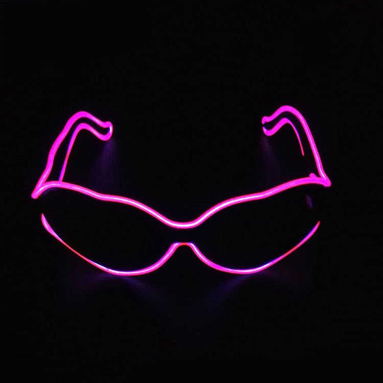 Led Glasses Neon Party Flashing Glasses EL Wire Glowing Gafas Luminous Bril Novelty Gift Glow Sunglasses Bright Light Supplies