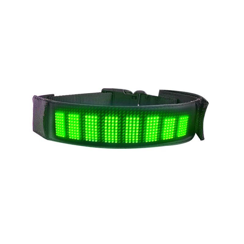 Luminous led dog collar Digital Message moving led screen bluetooth Flexible LED Display board Soft LED Collar