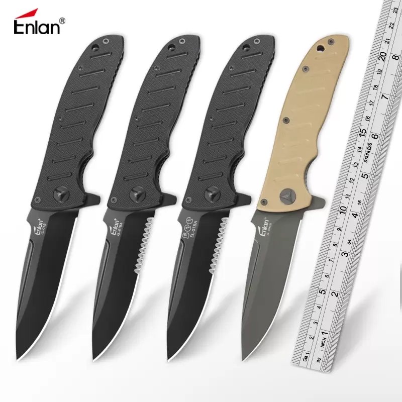 Enlan Bee EL-01 series classic tactical folding knife 8CR13mov blade G10 handle camping hunting outdoor EDC tools