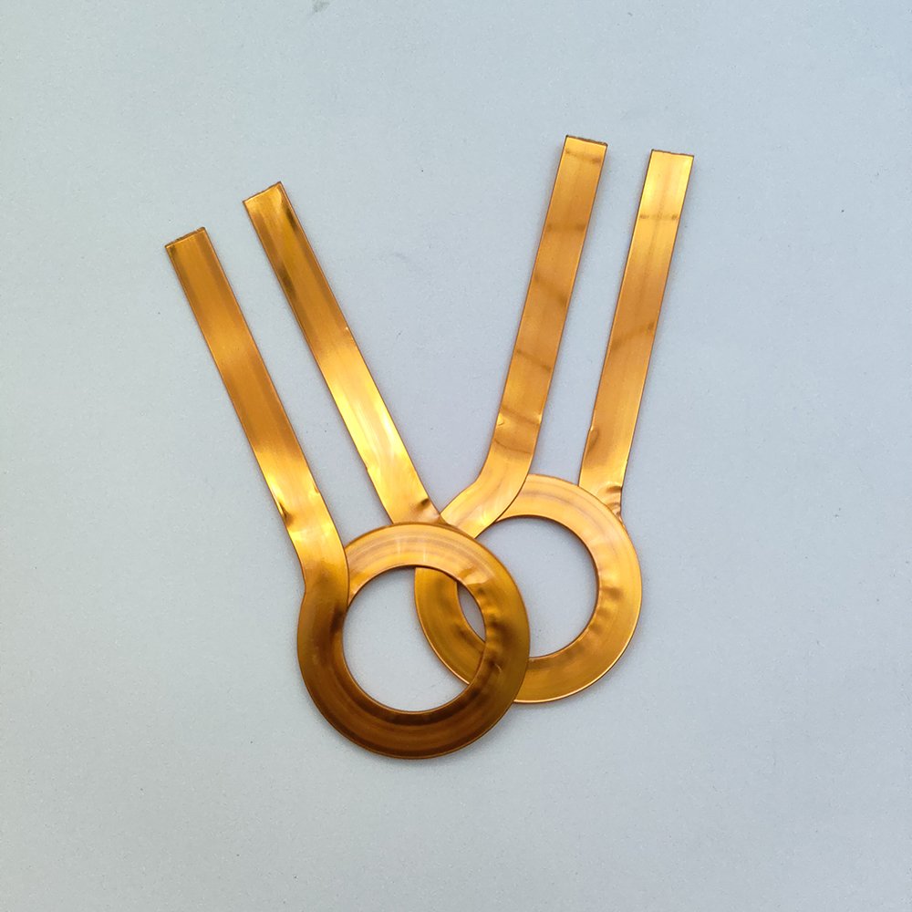 Custom copper hollow inductor Flat coiluctance resistance High precision hollow copper inductor El