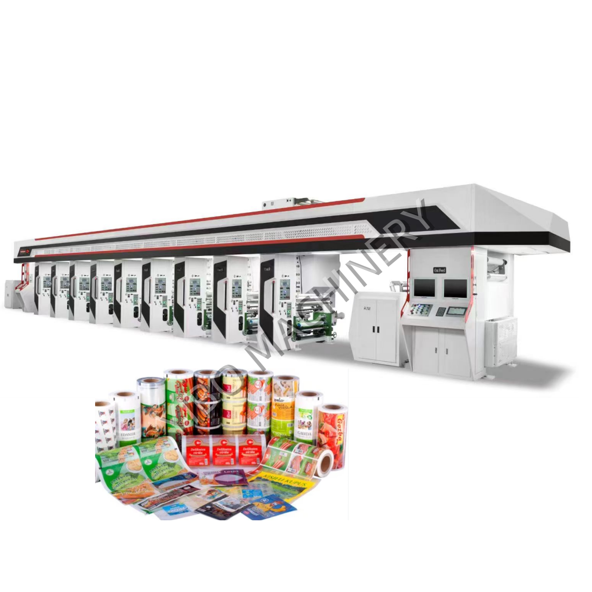 8 Color Rotogravure Printing Machine Manufacturer Price Gravure Printing Machine Plastic Rotogravure