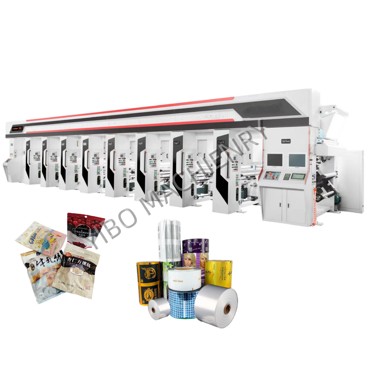 8 Color Rotogravure Printing Machine Manufacturer Price Gravure Printing Machine Plastic Rotogravure
