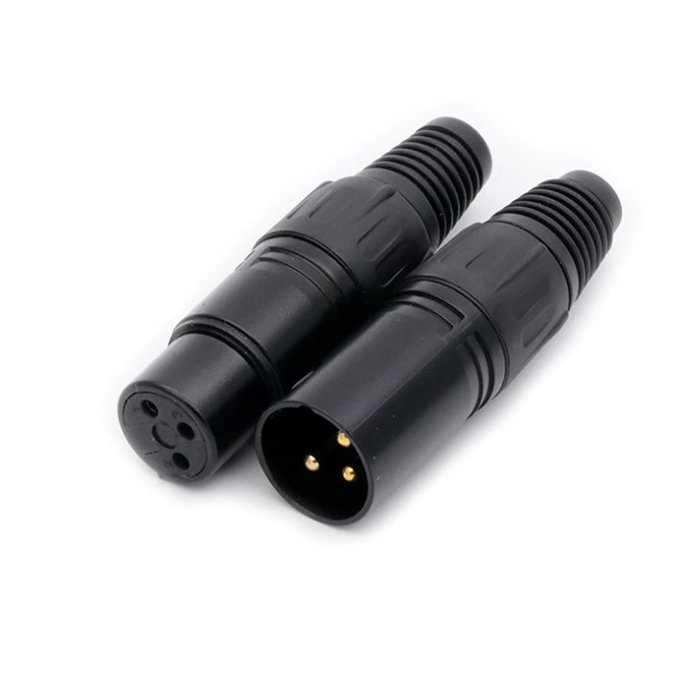 XLR Male Female 3 Pin Audio Microphone Cable Signal Connector NC3FXX-B NC3MXX-B