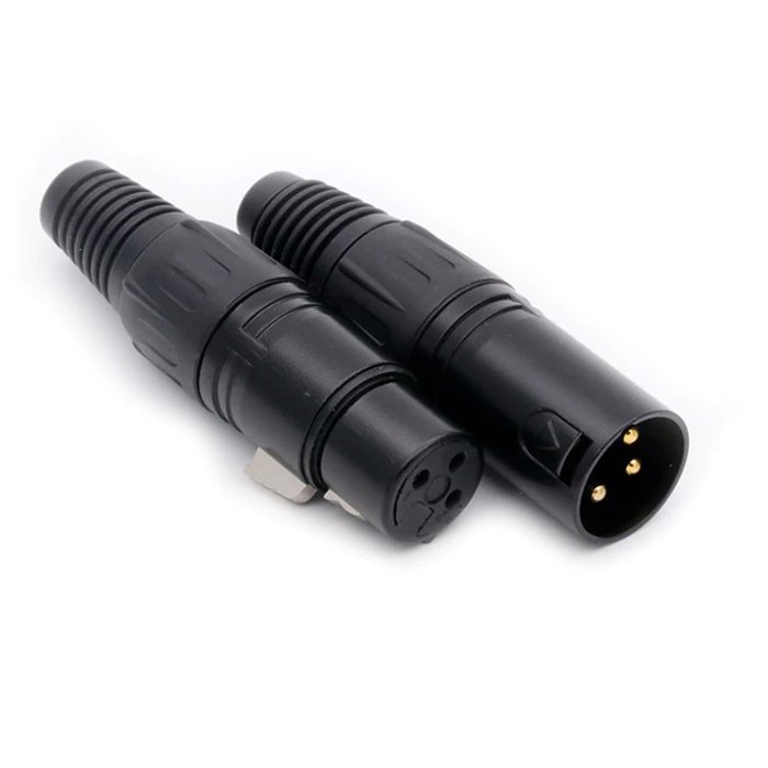 XLR Male Female 3 Pin Audio Microphone Cable Signal Connector NC3FXX-B NC3MXX-B
