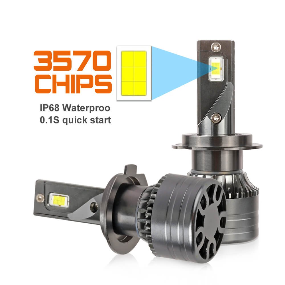 Powerful Super Bright 45W High Low Beam Bulbs 6000K H4b H1 H4 H7 H11 H13 9004 9005 9006 9007 CSP LED Headlight For Car