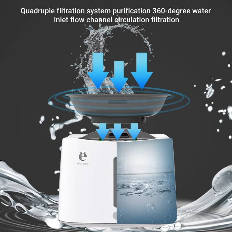 Best Seller Home Products Pet Smart Sensor Water Dispenser 1.5l/50oz Mute Wireless Pet Water Fountain