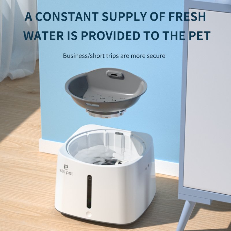 Best Seller Home Products Pet Smart Sensor Water Dispenser 1.5l/50oz Mute Wireless Pet Water Fountain