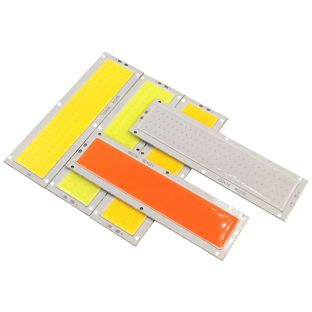 120x36mm COB light board LED surface light source cold and warm natural white blue red 12V 10W led light strip chip