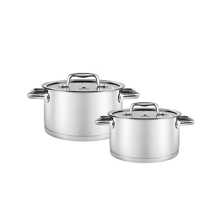 High quality stainless steel pots 5-layer bottoms Elmich Berlin EL 3981 size 18 and 20 cm