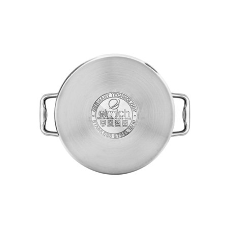 High quality stainless steel pots 5-layer bottoms Elmich Berlin EL 3981 size 18 and 20 cm