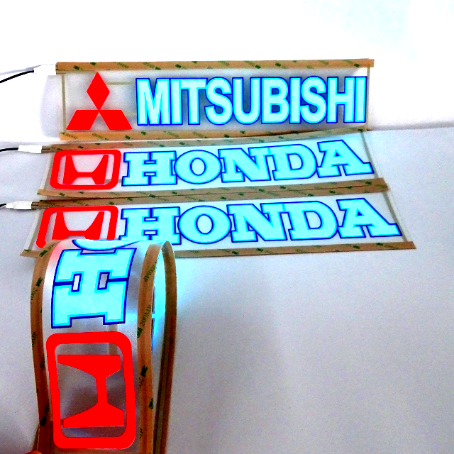 low price ultra thin car sticker electric lighting decoration LED car sticker