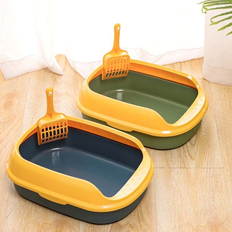 New desgin els pet cat litter box Training Cleaning Cat Toilet Cat Litter Box Toilet pet litter box