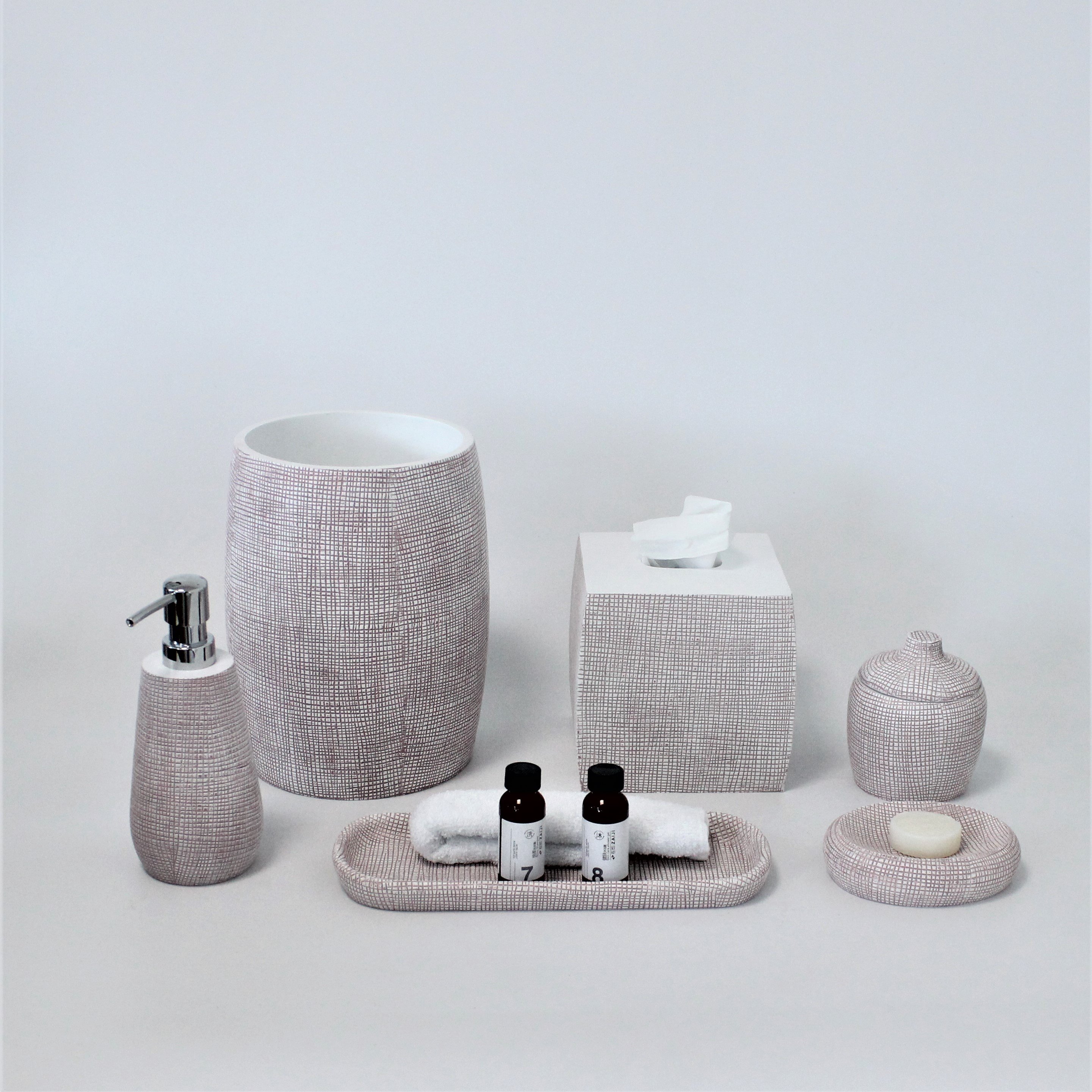 new luxury hotel 6 4piece bathroom sets washroom kitchen house decor bath resin spa toilet sets bathroom accessories set