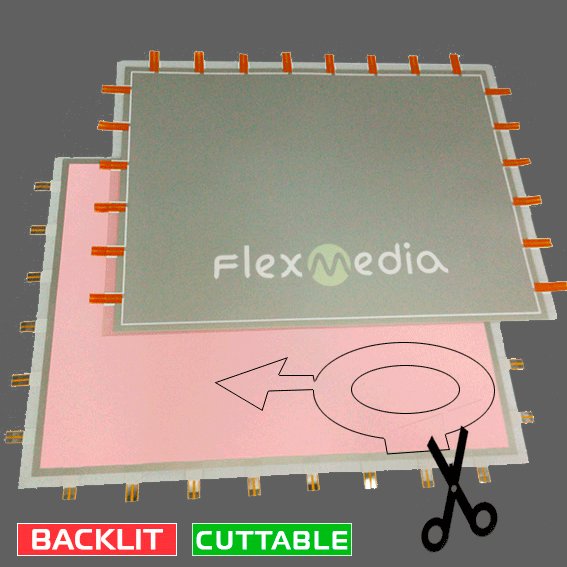 ultra slim ultra flexible cuttable EL poster EL panel electroluminescent sheet led display outdoor advertising with low price