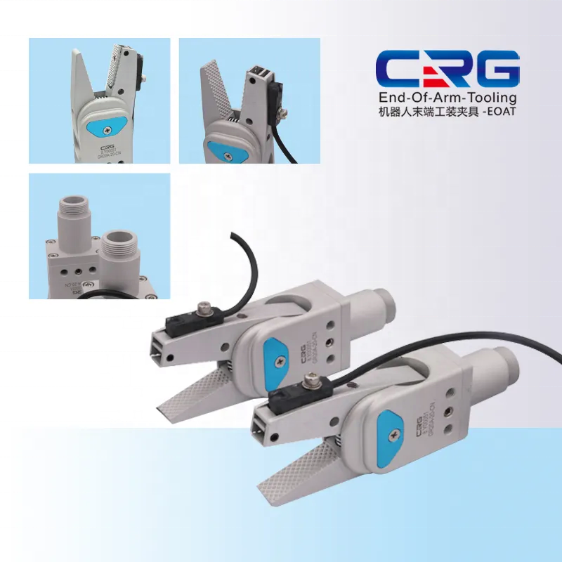 CRG GR12A-12 sprue gripper robot gripper manufacturer for EOAT pneumatic Air Gripper pneumatic clamp Cylinder end of arm tooling