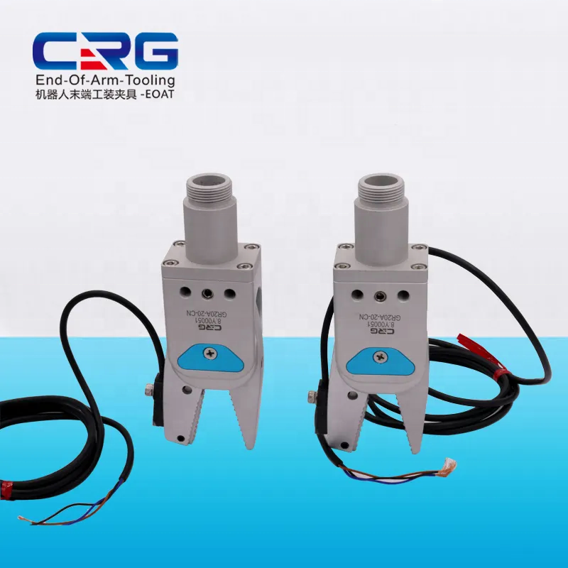 CRG GR12A-12 sprue gripper robot gripper manufacturer for EOAT pneumatic Air Gripper pneumatic clamp Cylinder end of arm tooling