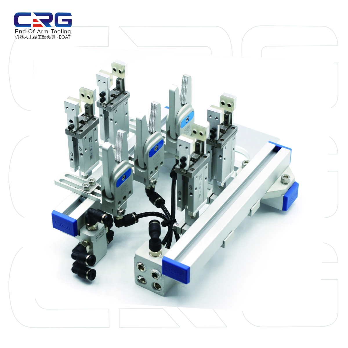 CRG GR12A-12 sprue gripper robot gripper manufacturer for EOAT pneumatic Air Gripper pneumatic clamp Cylinder end of arm tooling