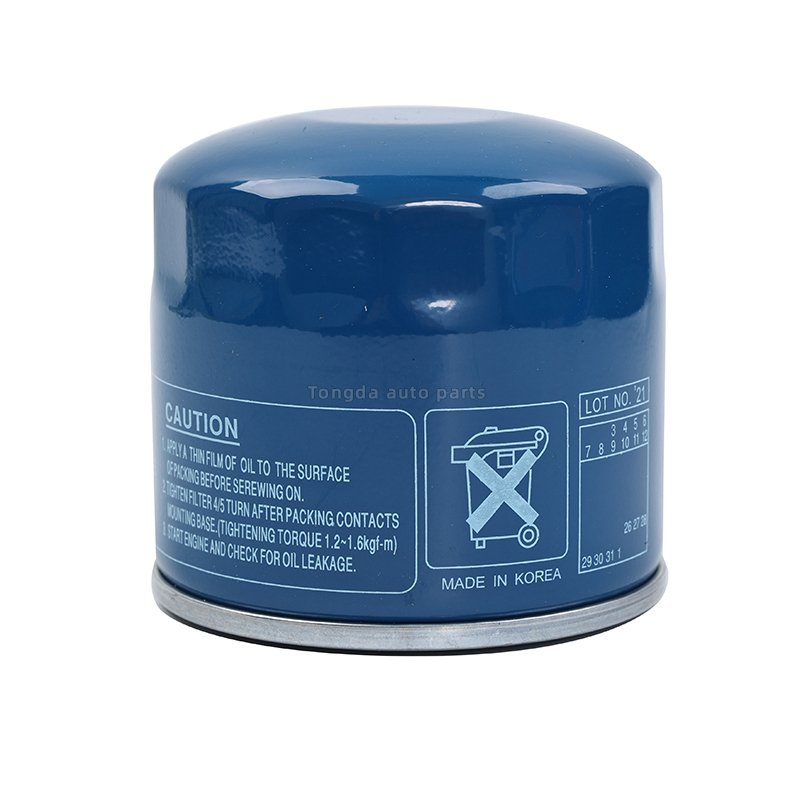 car engine oil filter 26300-21A00 car oil filter production line and Production of high-quality oil filter