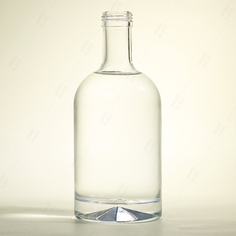 Factory price Warehouse 500ml 700ml 750ml Botella De Vidrio Para El Vodka Tequila Whisky Glass Bottles with Cork caps