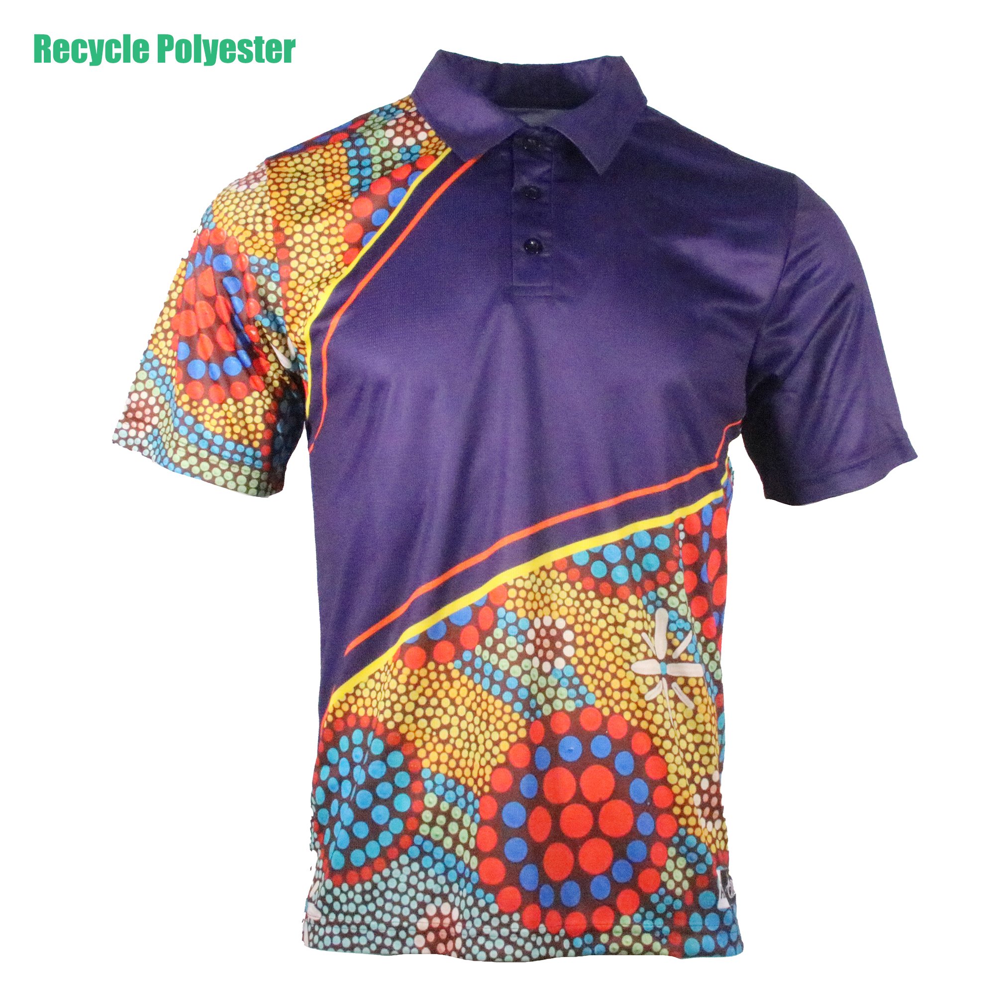 Eco Friendly Products 2023 Printing Sublimated Mens Custom Logo Blank Polo Shirts Sustainable Recycled Clothing Tees