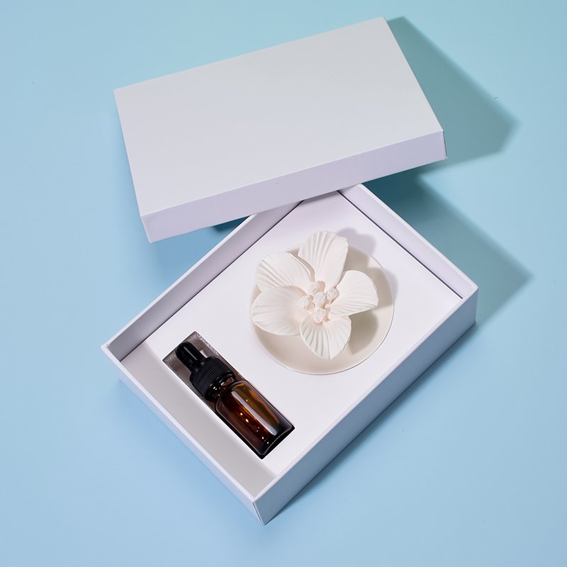 Ceramic flower aromatherapy essential oil diffuser Gypsum flower decoration living room aromatherapy essential oil absorber