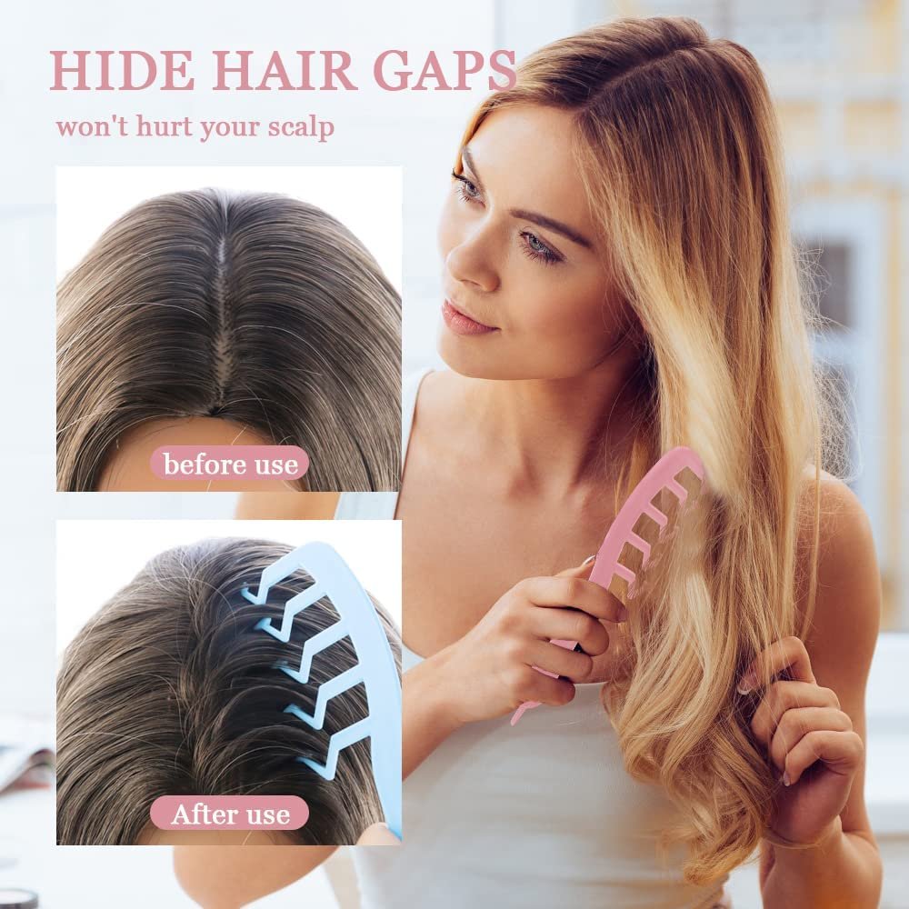 new products 2024 Portable Z-Shape Hair Brush Styling Wide Tooth Comb Hair Seam Styling Combs cepillo para el cabello