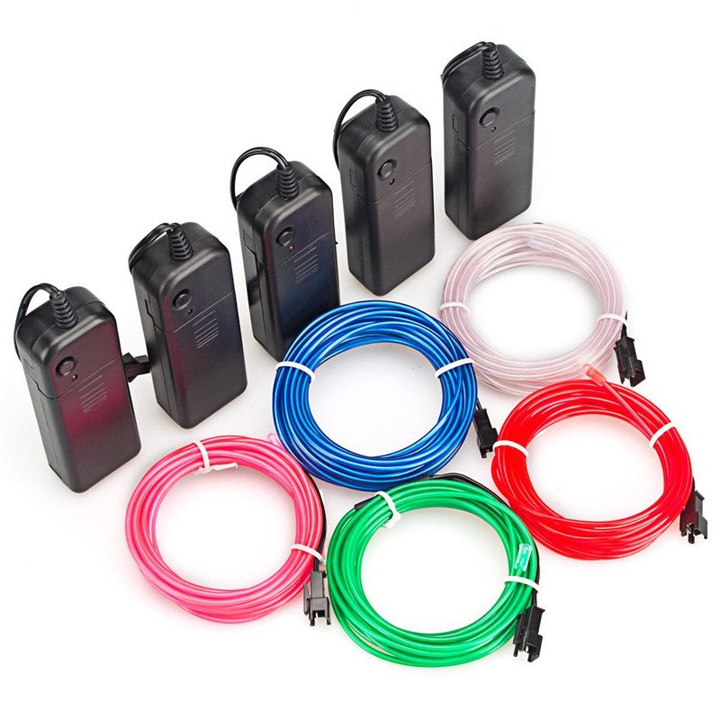 1m 3m 5m flexible neon lights EL luminescent cables waterproof party DIY atmosphere decorative light led strip with usb