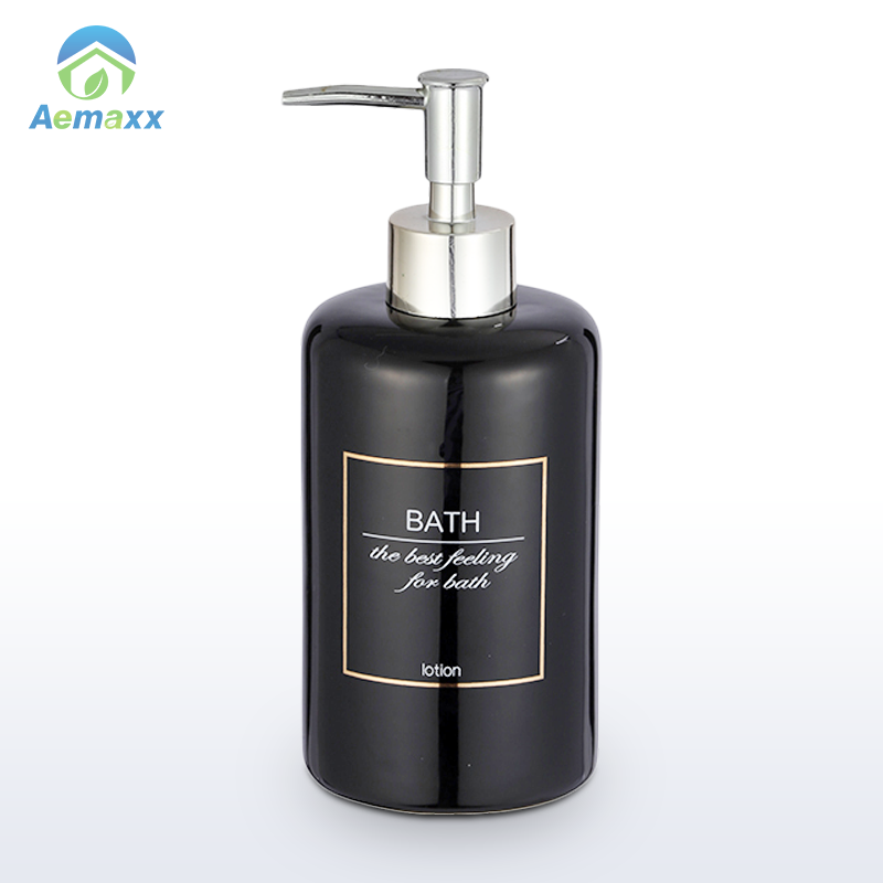 Ceramic Black bathroom set toilet accessories soap dispenser toothbrush holder tooth brush soap dispenser
