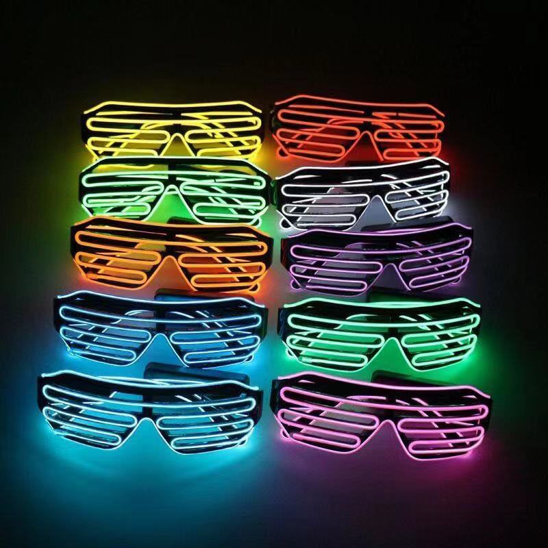 Multiple light colors DJ Bar party favor EL luminous glasses