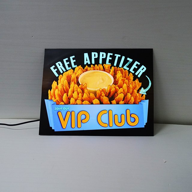 Source factory cool film billboard word of mouth factory egg tart chips luminous advertising professional customization