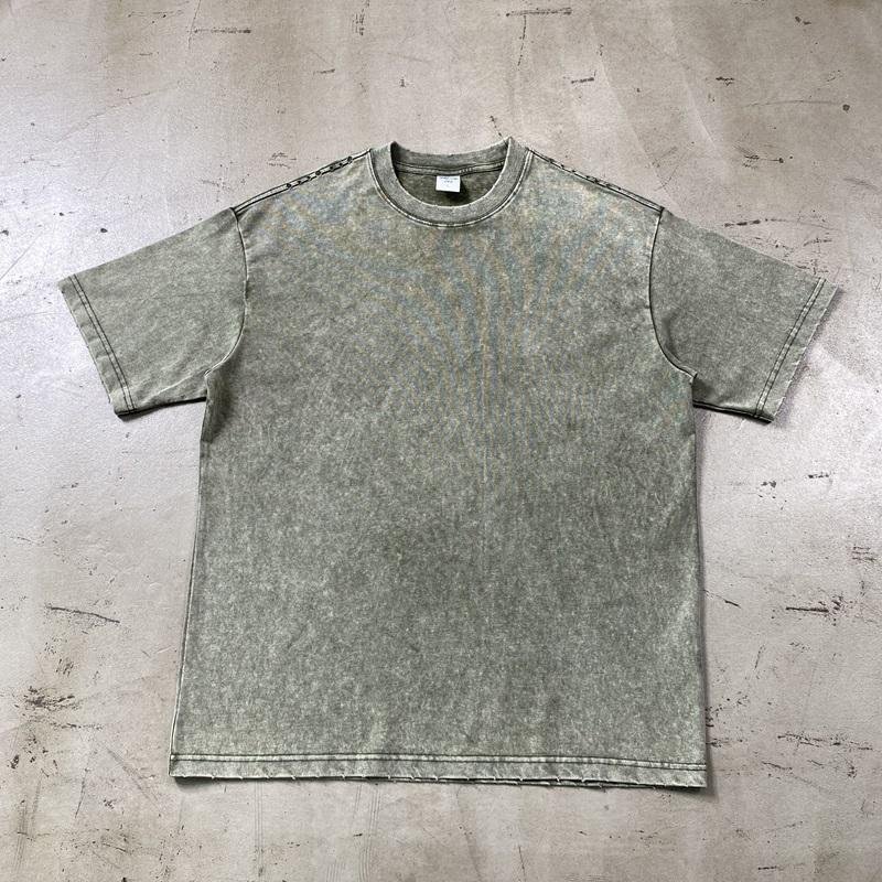 Manufacturers Customs Clothes Vintage T Shirts Men Oversized Heavyweight T-shirt 300 Gsm