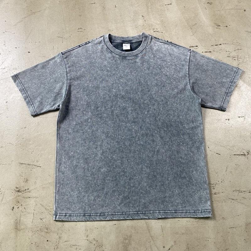 Manufacturers Customs Clothes Vintage T Shirts Men Oversized Heavyweight T-shirt 300 Gsm