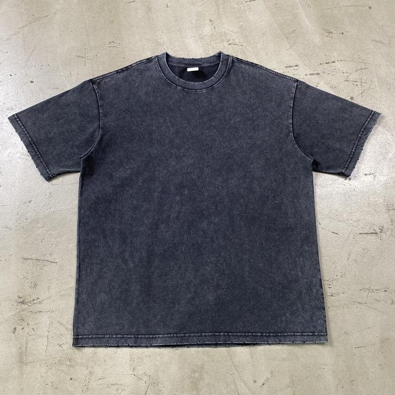 Manufacturers Customs Clothes Vintage T Shirts Men Oversized Heavyweight T-shirt 300 Gsm