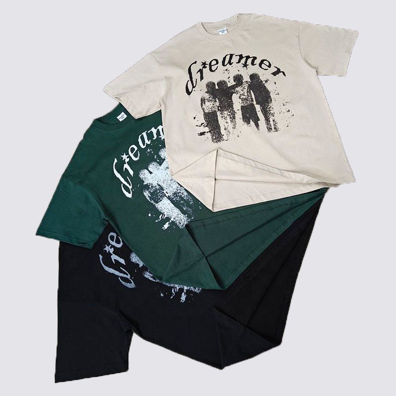 Manufacturers Customs Clothes Vintage T Shirts Men Oversized Heavyweight T-shirt 300 Gsm