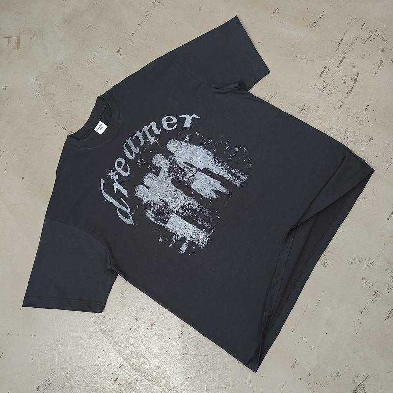 Manufacturers Customs Clothes Vintage T Shirts Men Oversized Heavyweight T-shirt 300 Gsm