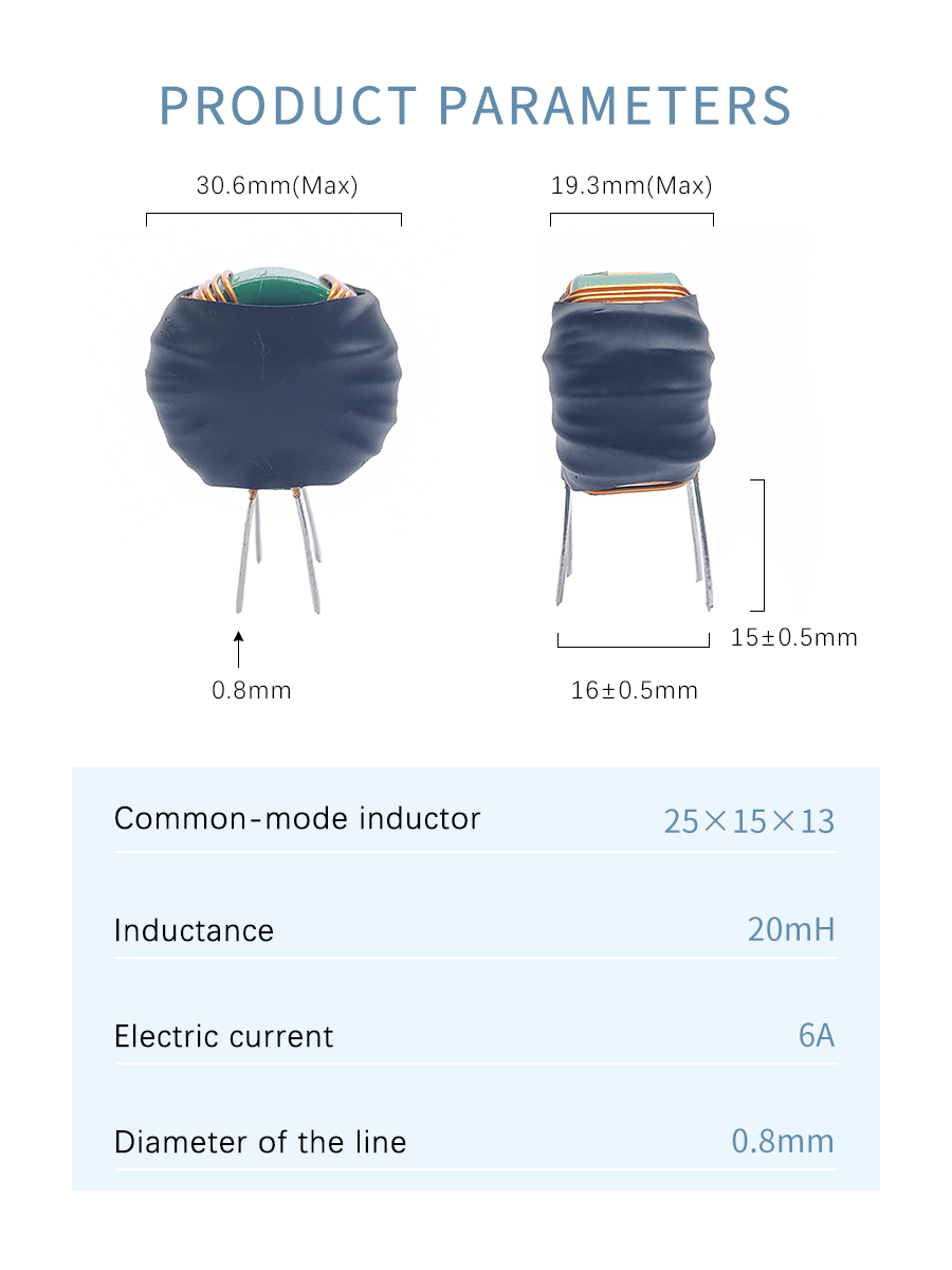 Guangyu Toroidal 8mH 10mH Common Mode Power Inductor use in Audio Equipment Passive Components Inductors
