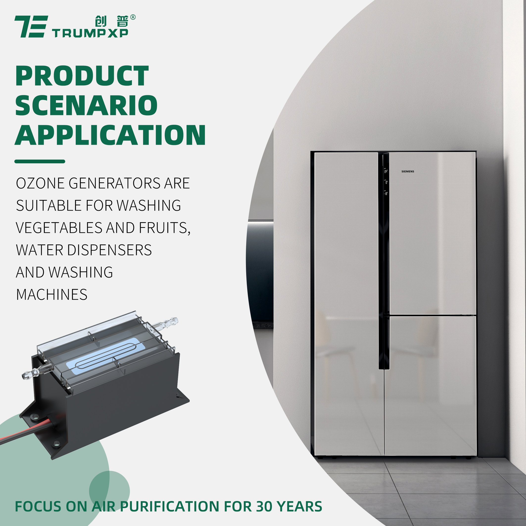 TRUMPXP TCB-56 DC 24v mini ozone generator water ozonator for washing machine vegetables and fruits