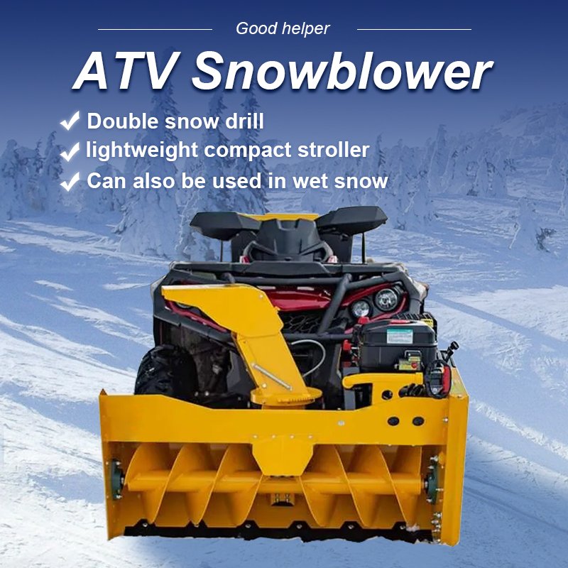 RCM High Quality And Cheap Price ATV Mounted Snowblower 120cm Snow Thrower Electric Snow Thrower