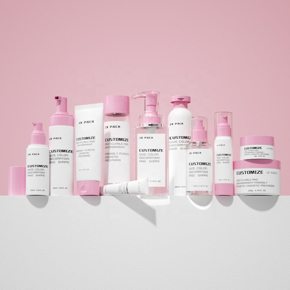 50g 200ml 300ml 500ml empty lotion tube hair product bottles and jars body lotion bottle cosmetic set packaging