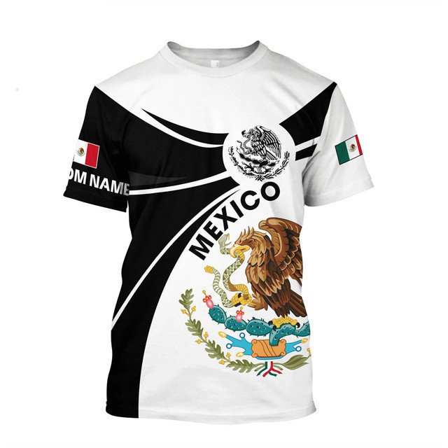 Hot Trending 2024 Fans Cheering Products Mexican T-shirts Mexico Clothing Flag Shirt For Sports Men