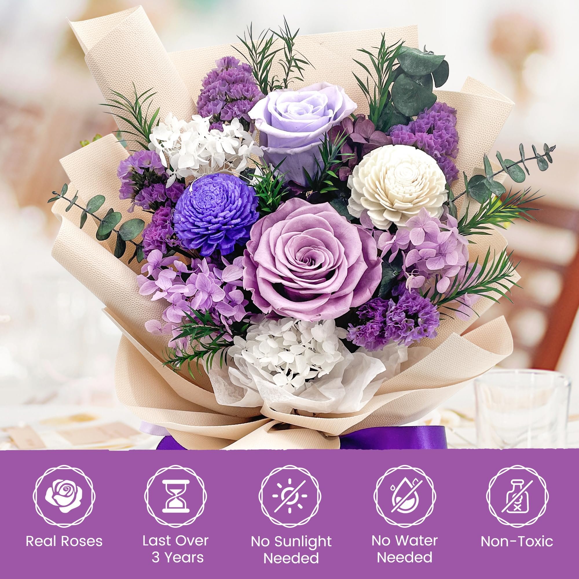 Hot Items 2024 New Years Products Valentines Day Gift New Arrival Preserved Flowers Arrangements