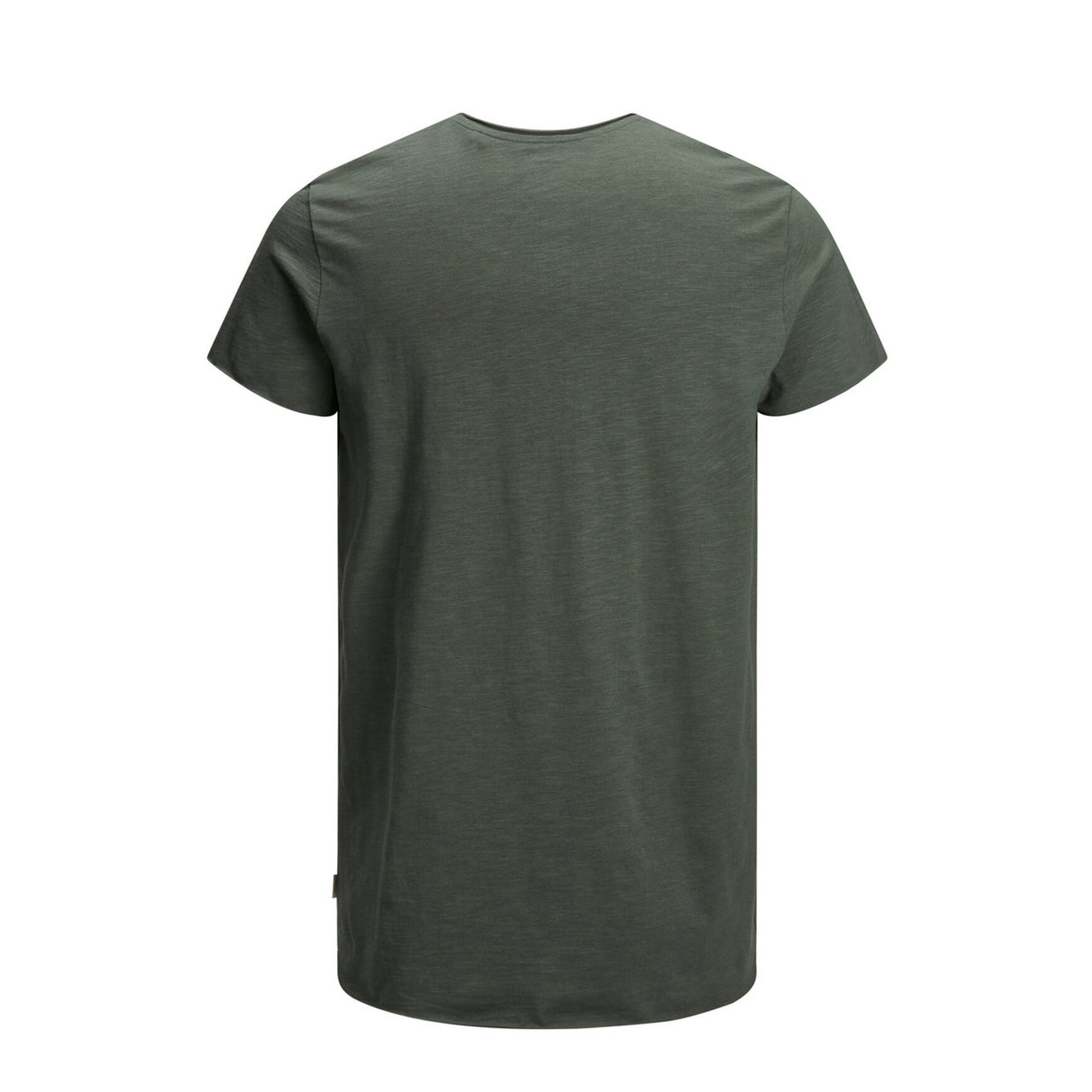 New fashion 100% cotton solid color t shirt men's long sleeve customer design Army Green Color O Neck T-shirts