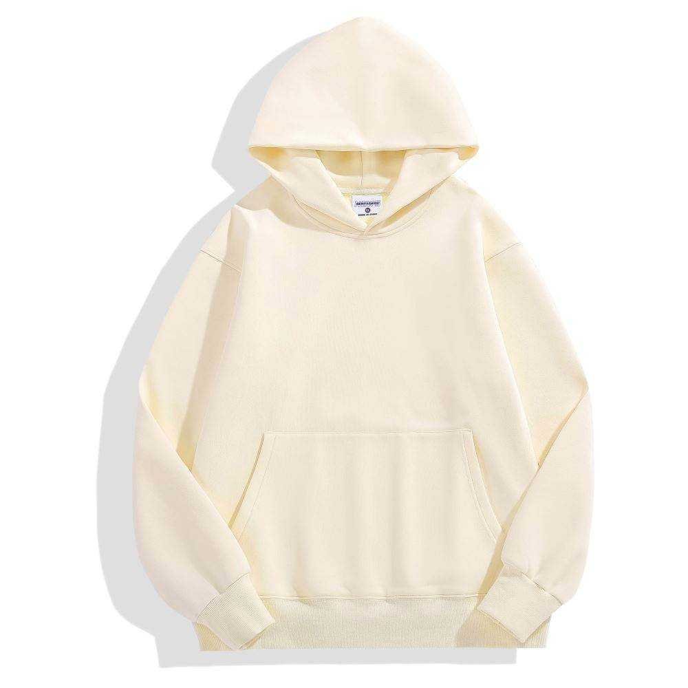 Pullover Plain Bulk Hoodie Manufacturers Heavy weight No String Cotton French Terry Screen Printing Hoodie For Men