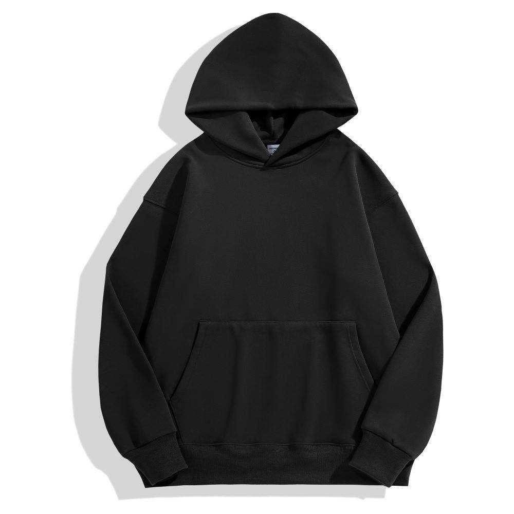 Pullover Plain Bulk Hoodie Manufacturers Heavy weight No String Cotton French Terry Screen Printing Hoodie For Men