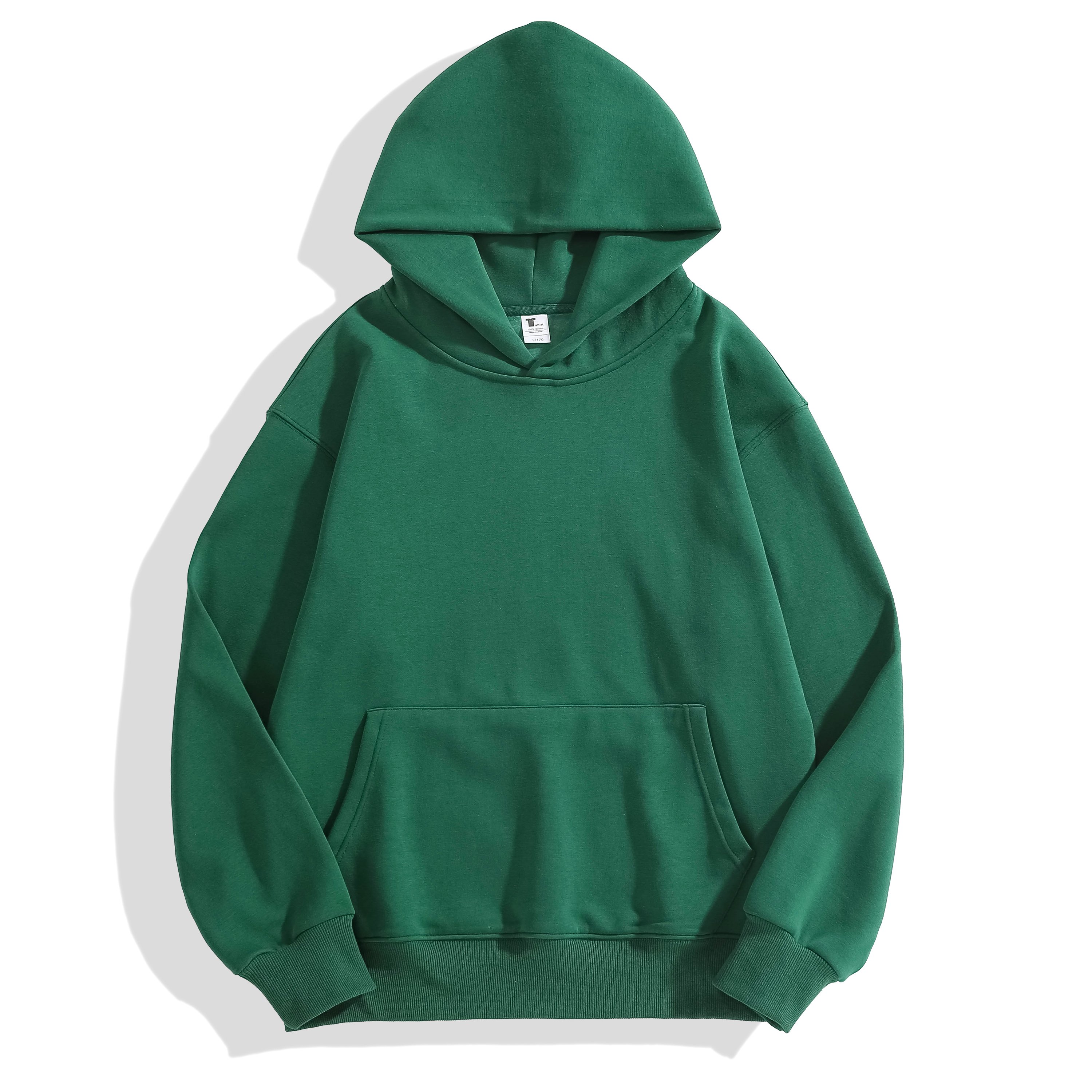 Pullover Plain Bulk Hoodie Manufacturers Heavy weight No String Cotton French Terry Screen Printing Hoodie For Men