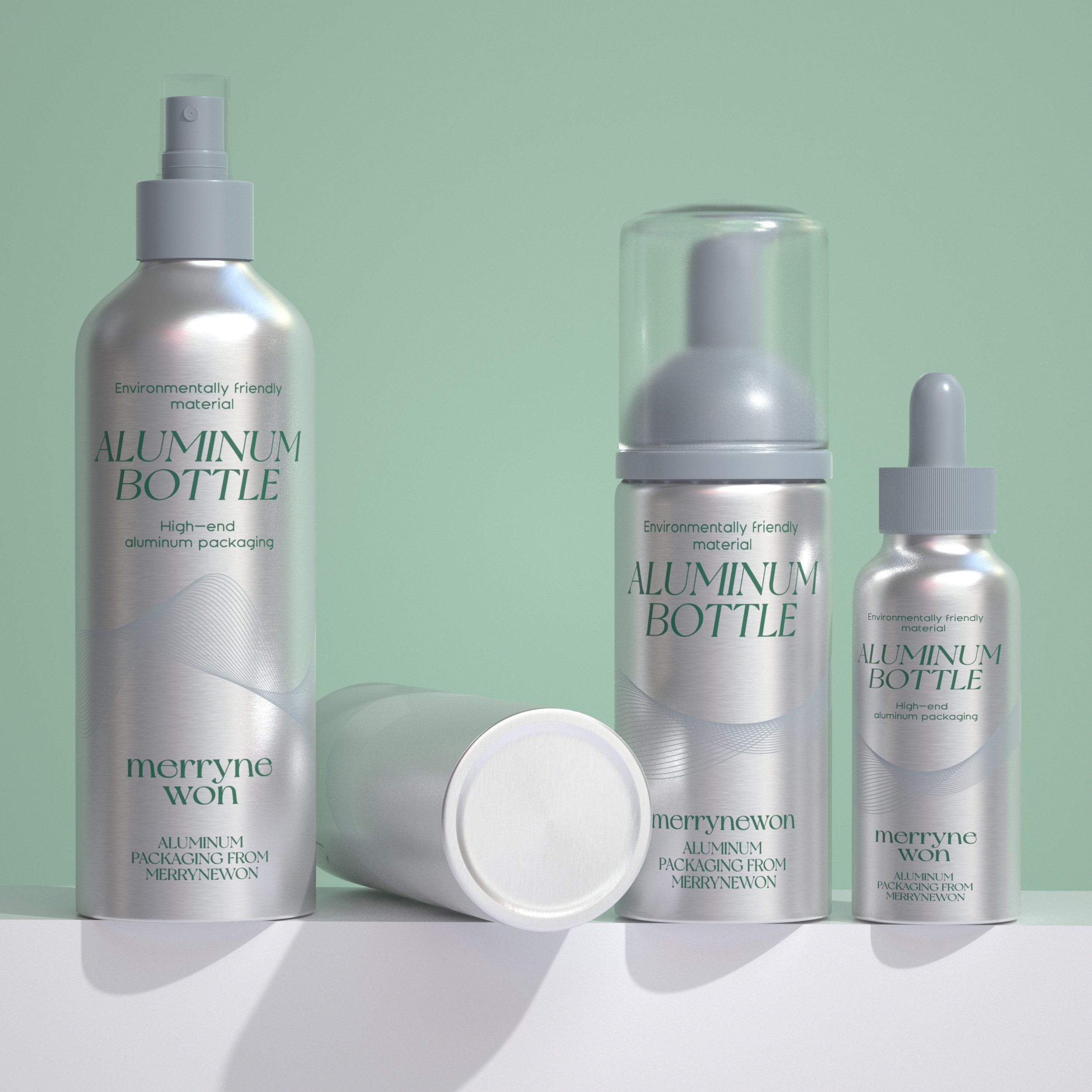 New Product Aluminum Essential oil Bottle 50ml 100ml 200ml Cosmetic Aluminum Can Hand Cream Aluminum Tube