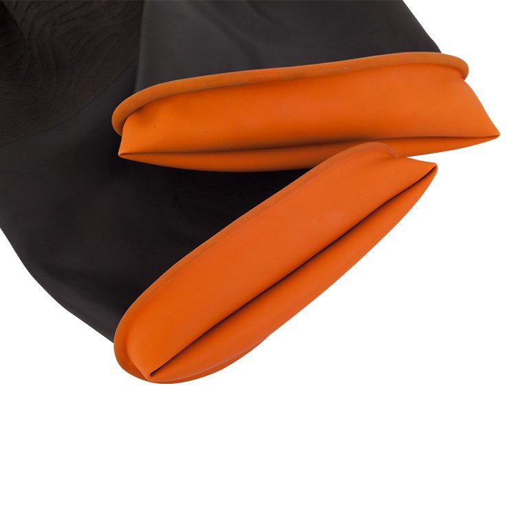 15MIL Safety Black Rubber Industrial latex heavy duty dirty work light industry latex Industrial Gloves