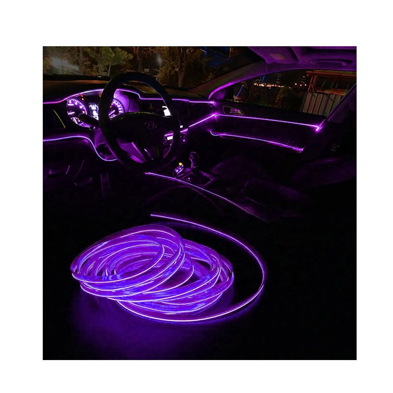 USB 5m Car Light Ambience Lamp Line Led Rgb Neon Interior Atmosphere Cold Light Strip led lighting kit