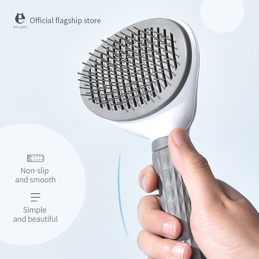 Pet Grooming Products one key remove hair comb Pet Cleaning Shedding Brush Hair Removal Comb Self Cleaning Dog Grooming Comb